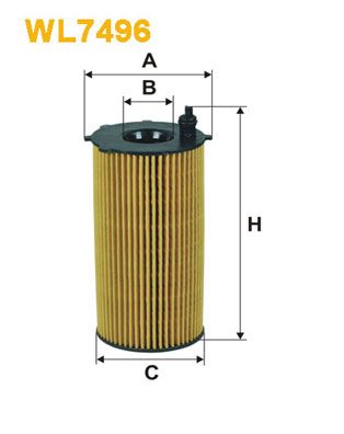 WIX FILTERS Eļļas filtrs WL7496